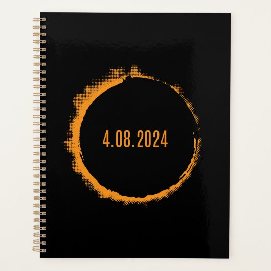 Total Solar Eclipse USA 8. April 2024 Planer (Vorderseite)