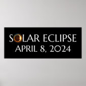 Total Solar Eclipse USA 8. April 2024 Poster (Vorne)
