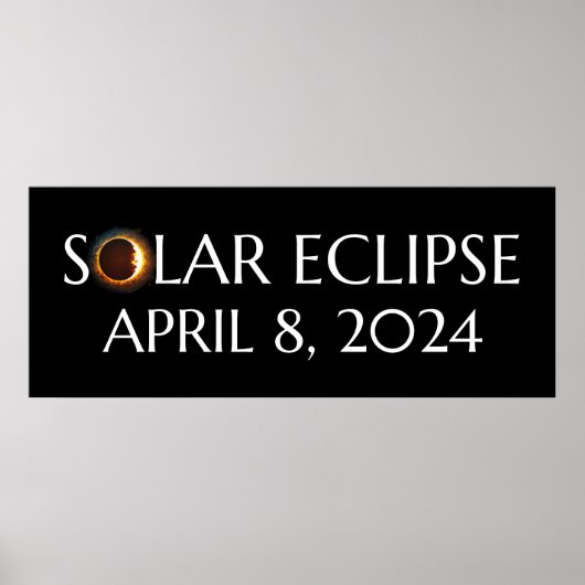 Total Solar Eclipse USA 8. April 2024 Poster (Vorne)