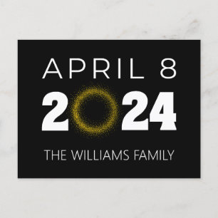 Total Solar Eclipse USA 8. April 2024 Postkarte