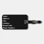 Total Solar Eclipse USA 8. April 2024 US-Flagge Gepäckanhänger (Rückseite horizontal)