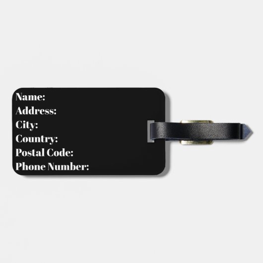 Total Solar Eclipse USA 8. April 2024 US-Flagge Gepäckanhänger (Rückseite horizontal)