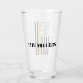 Total Solar Eclipse USA 8. April 2024 US-Flagge Glas (Rückseite)