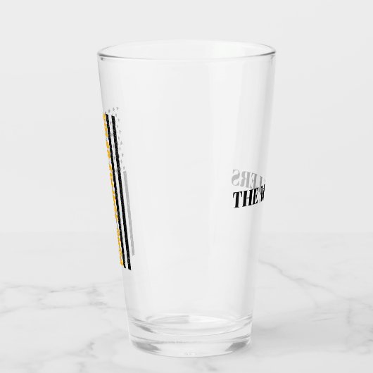 Total Solar Eclipse USA 8. April 2024 US-Flagge Glas (Links)