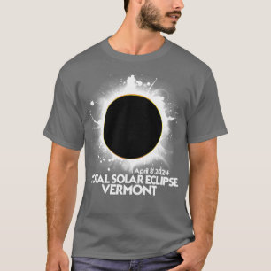 Total Solar Eclipse Vermont 2024 American Totality T-Shirt