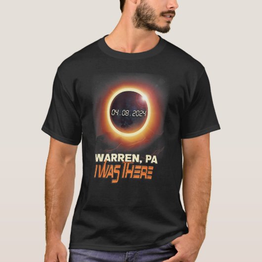 Total Solar Eclipse Warren Pennsylvania PA T-Shirt (Vorderseite)
