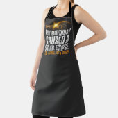 total Sonnenfinsternis Geburtstag 4-8-2024 Brauch Schürze (InSitu)