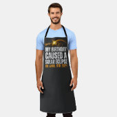 total Sonnenfinsternis Geburtstag 4-8-2024 Brauch Schürze (Getragen)