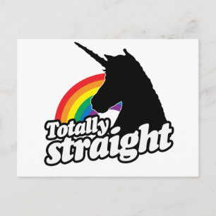 TOTAL STRAIGHT UNICORN -.pnng Postkarte