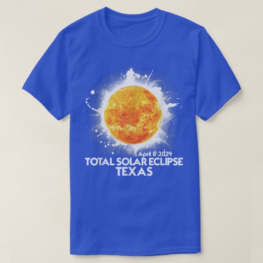 Total TEXAS 2024 Total Solar Eclipse America T- T-Shirt (Design vorne)