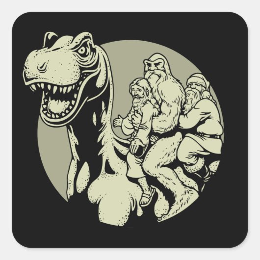 Total True Stuff Quadratischer Aufkleber (Vorderseite)