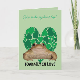 Total verliebter Froschliebhaber Valentinstag Karte