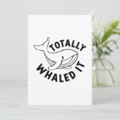 total whaled dankeskarte (Stehend Vorderseite)