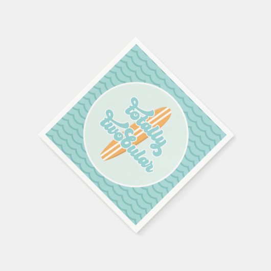 Totale 2. Geburtstag Surfstrand Serviette (Ecke)