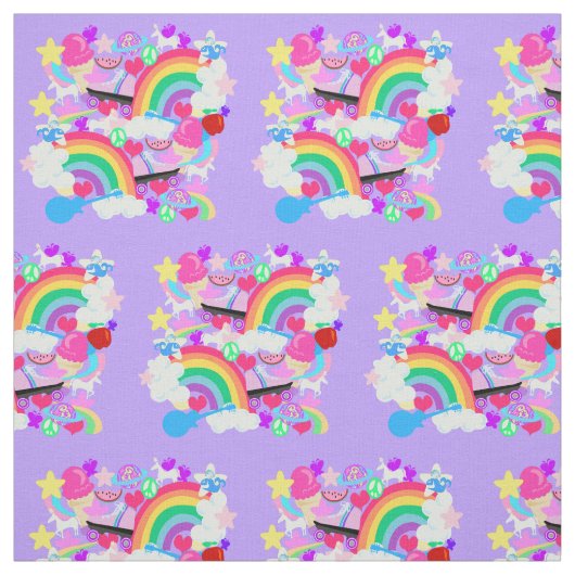 Totale 80er Fun Explosion Stoff (Muster)