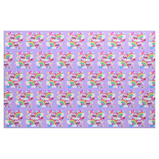 Totale 80er Fun Explosion Stoff (Fat Quarter (45,7 x 55,9 cm))