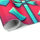 Totale 80er Weihnachtswrapping Paper Geschenkpapier (Rolleneckpunkt)