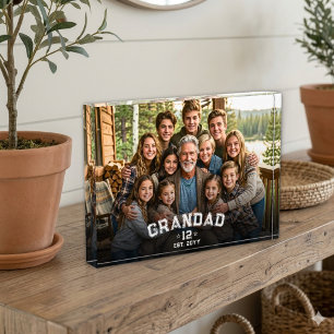 Totale Enkel Foto Varsity Opa Jahr Erbe