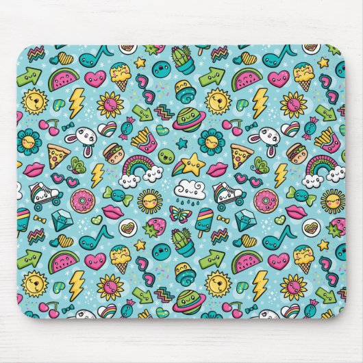 Totale Niedliche Doodles-Mousepad Mousepad (Vorne)
