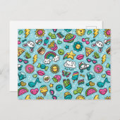 Totale Niedliche Doodles Postkarte (Vorne/Hinten)