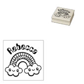 Totale Niedliche Doodles Rainbow Art Briefmarke Gummistempel (Stempel)