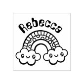 Totale Niedliche Doodles Rainbow Art Briefmarke Gummistempel (Prägung)