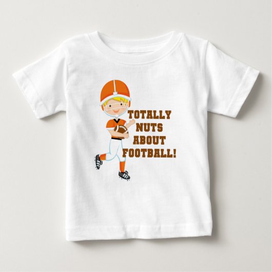 Totale Nüsse über Fußball Baby T-shirt (Vorderseite)