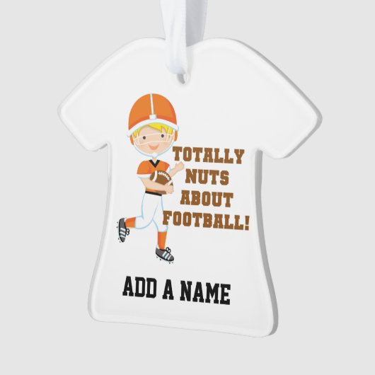 Totale Nüsse über Fußball Ornament (Vorderseite)
