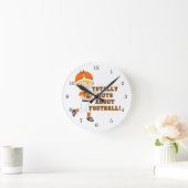 Totale Nüsse über Fußball Runde Wanduhr (Zuhause)