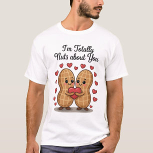 Totale Nüsse über Sie - Niedliche Liebe für Erdnüs T-Shirt