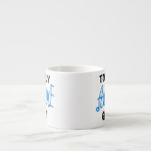 Totale Phantastische Gram Blue-Geschenke Espressotasse (Vorderseite)