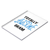 Totale Phantastische Gram Blue-Geschenke Notizblock (Linke Seite)