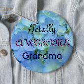 Totale Phantastische Granma-Knöpfe Blue Hydrangeas Button (Beispiel)
