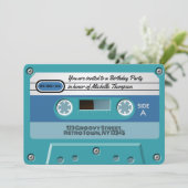 Totale Phantastische Groovy Retro Geburtstagsparty Einladung (Stehend Vorderseite)