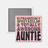 Totale Phantastische Tante Magnet (Vorderseite/Rückseite)