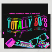 Totale Phantastischen Achtzigerjahre laden ein Einladung (Vorne/Hinten)