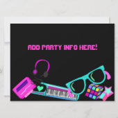 Totale Phantastischen Achtzigerjahre laden ein Einladung (Rückseite)