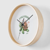 Totale Schildkröte mit Koralle Uhr (Winkel)