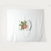 Totale Schildkröte mit Koralle Wandteppich (Vorderseite (Horizontal))