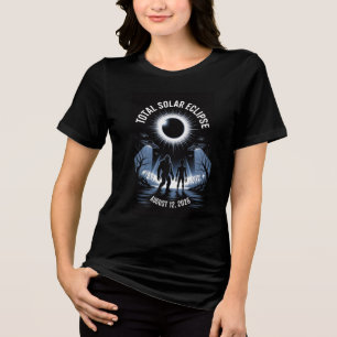 Totale Sonnenfinsternis 12. August 2026 Bigfoot Al Tri-Blend Shirt