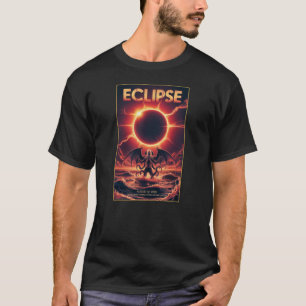 Totale Sonnenfinsternis 12. August 2026 Cthulhu T- T-Shirt