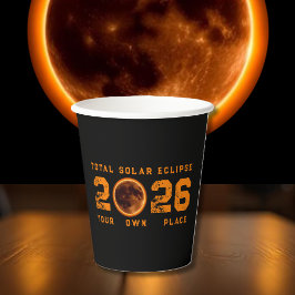 Totale Sonnenfinsternis 12. August 2026 Pappbecher
