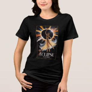 Totale Sonnenfinsternis 12. August 2026 Passend Tri-Blend Shirt
