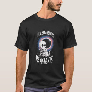 Totale Sonnenfinsternis 12. August 2026 Reykjavik T-Shirt