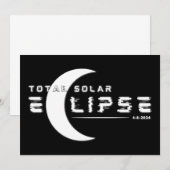 TOTALE SONNENFINSTERNIS 2024 EINLADUNG (Vorne/Hinten)