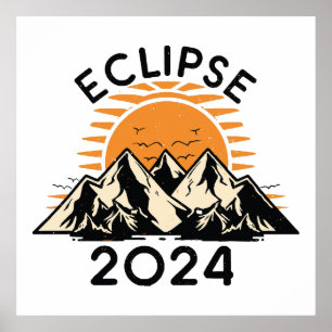Totale Sonnenfinsternis 2024 Poster