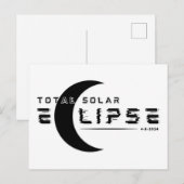 TOTALE SONNENFINSTERNIS 2024 POSTKARTE (Vorne/Hinten)