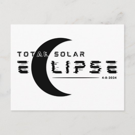 TOTALE SONNENFINSTERNIS 2024 POSTKARTE (Vorderseite)