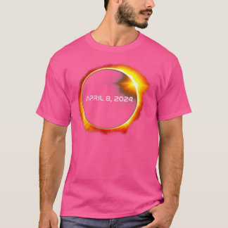 Totale Sonnenfinsternis 2024 Totalität Astronomie  T-Shirt