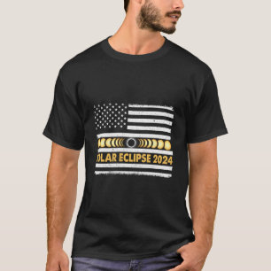 Totale Sonnenfinsternis 2024 Totalitätsphasen Us A T-Shirt